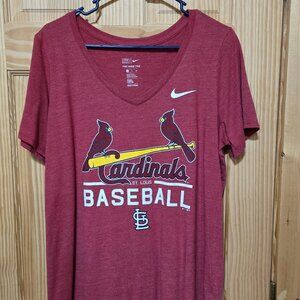 St Louis Cardinals Baseball Ladies Nike T-shirt XL Excellent